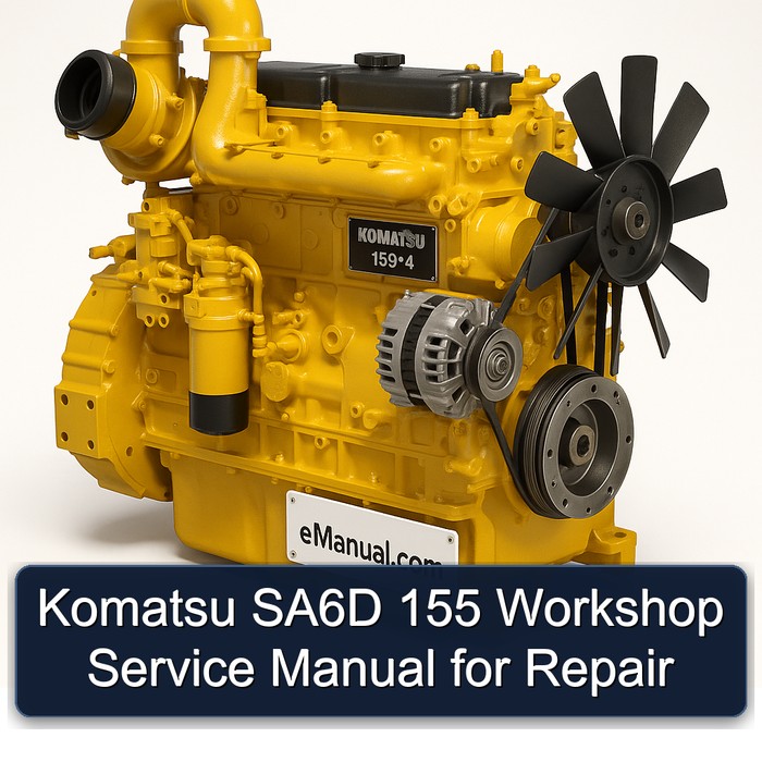 Komatsu SA6D 155 Workshop Service Manual for Repair 