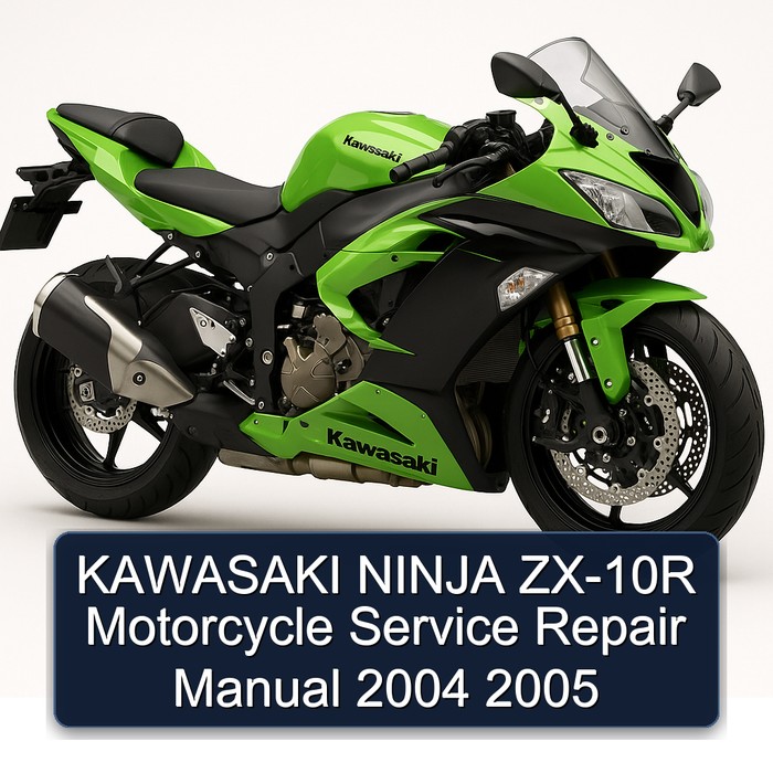 KAWASAKI NINJA ZX-10R Motorcycle Manual de servicio y reparación 2004 2005