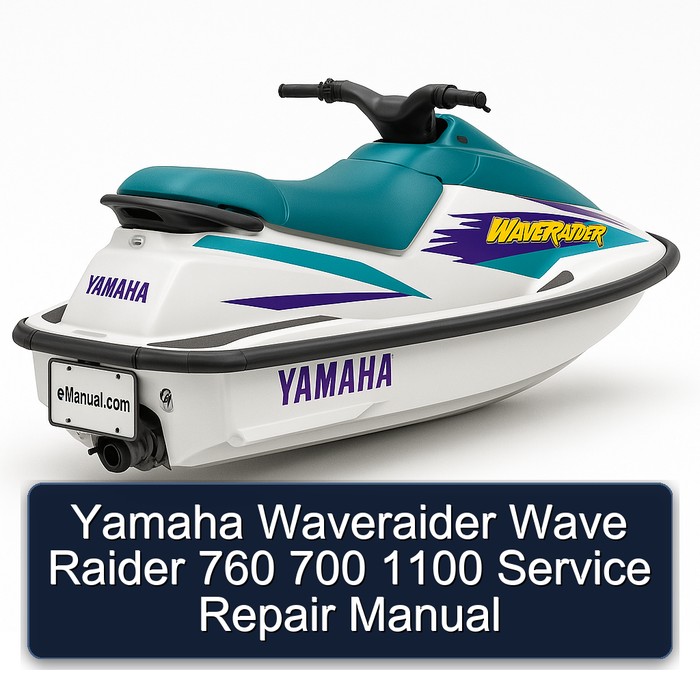 Yamaha Waveraider Wave Raider 760 700 1100 Manual de servicio y reparación