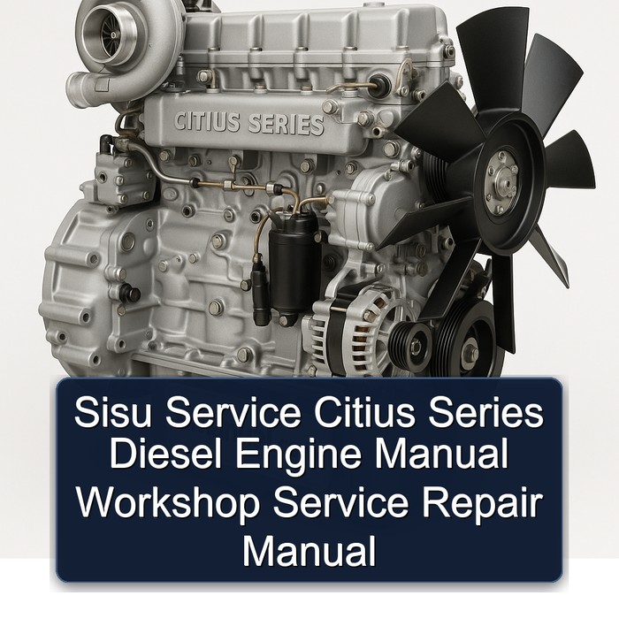 Sisu Service Citius Series Diesel Engine Manual Workshop Service Repair Manual 