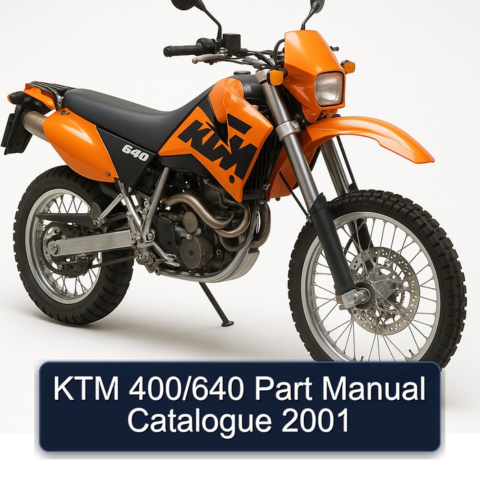 KTM 400/640 Part Manual Catalogue 2001