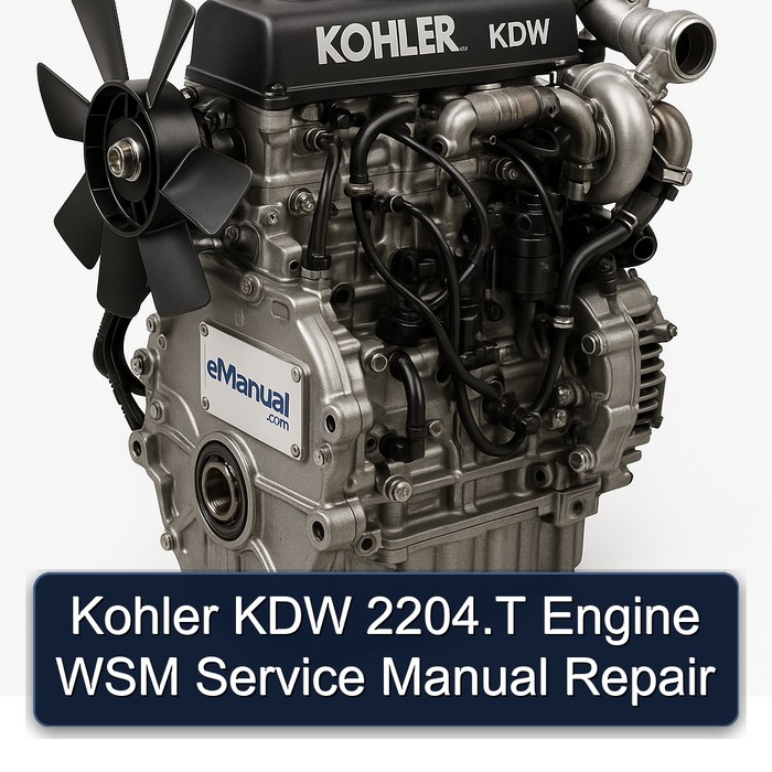Kohler KDW 2204.T Engine WSM Service Manual Repair