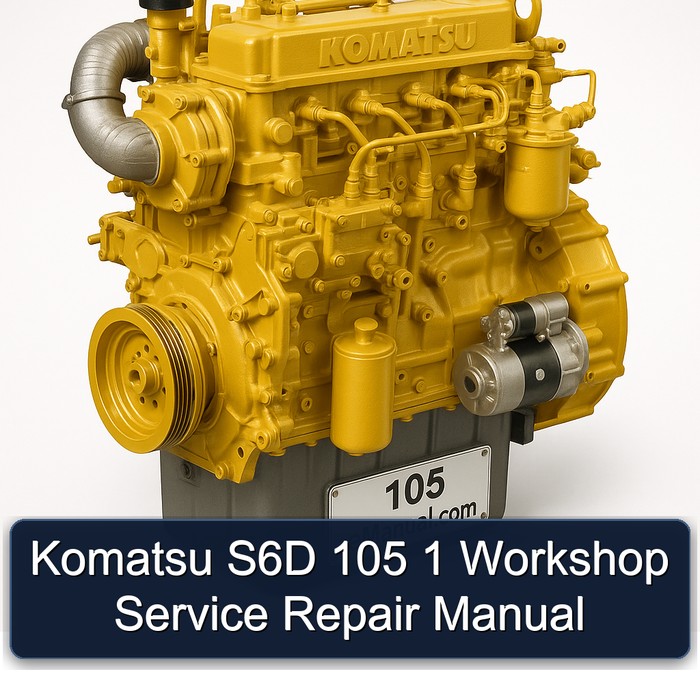Komatsu S6D 105 1 Workshop Service Repair Manual 