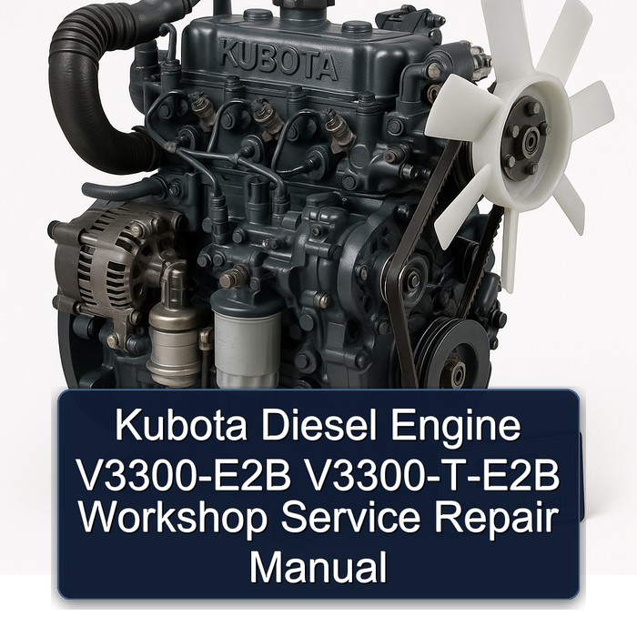 Kubota Diesel Engine V3300-E2B V3300-T-E2B Workshop Service Repair Manual