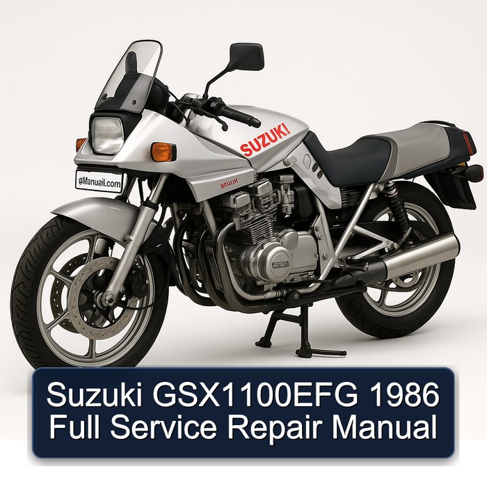 Suzuki GSX1100EFG 1986 Full Manual de servicio y reparación