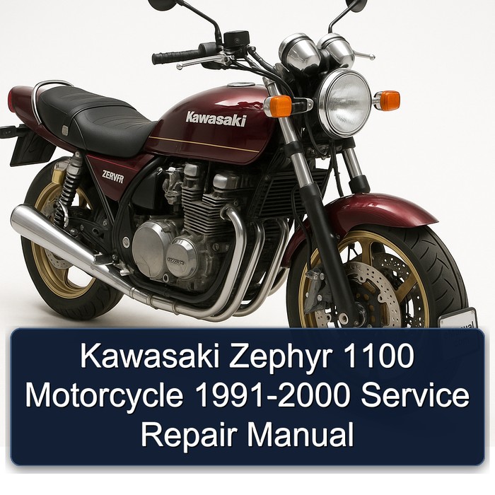 Kawasaki Zephyr 1100 Motorcycle 1991-2000 Manual de servicio y reparación