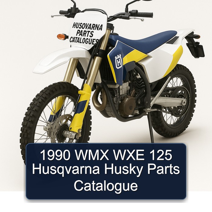 1990 WMX WXE 125 Husqvarna Husky Parts Catalogue