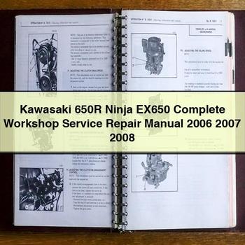 Kawasaki 650R Ninja EX650 Workshop Service Repair Manual PDF Download