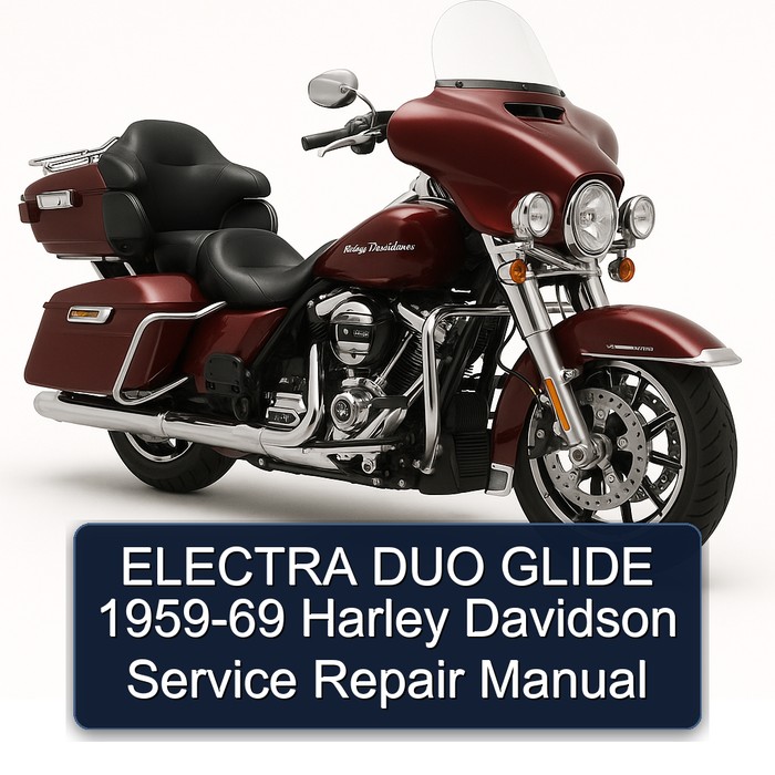 ELECTRA DUO GLIDE 1959-69 Harley Davidson Manual de servicio y reparación