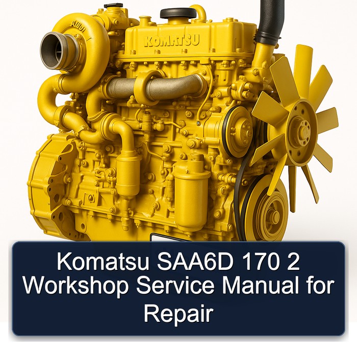 Komatsu SAA6D 170 2 Workshop Service Manual for Repair 