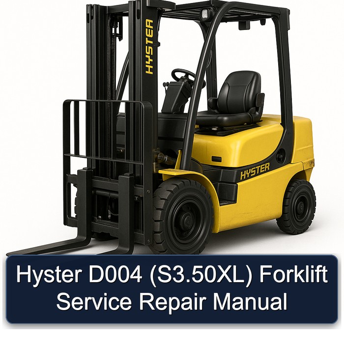 Hyster D004 (S3.50XL) Gabelstapler Service- und Reparaturhandbuch