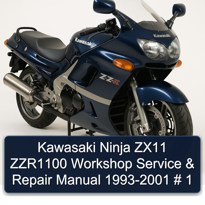 Kawasaki Ninja ZX11 ZZR1100 Workshop Service & Repair Manual 1993-2001 # 1