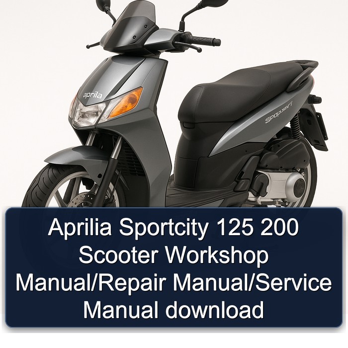 Aprilia Sportcity 125 200 Scooter Workshop Manual/Repair Manual/Service Manual download