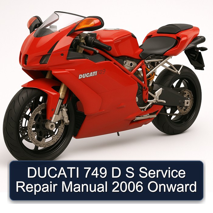 DUCATI 749 D S Service Repair Manual 2006 Onward