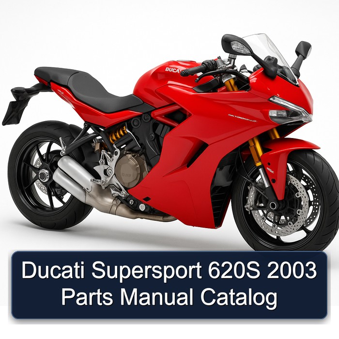 Ducati Supersport 620S 2003 Parts Manual Catalog