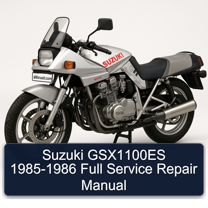 Suzuki GSX1100ES 1985-1986 Full Manual de servicio y reparación