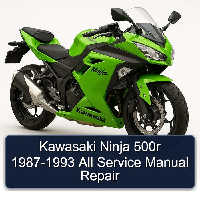 Kawasaki Ninja 500r 1987-1993 All Service Manual Repair