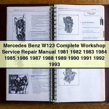 Mercedes Benz W123 Workshop Service Repair Manual PDF Download