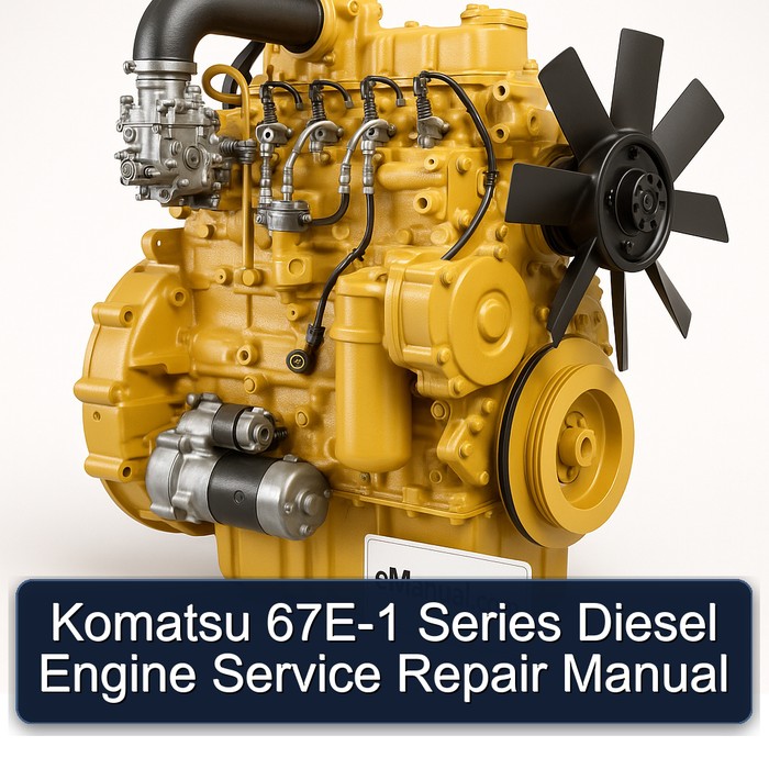 Komatsu 67E-1 Dieselmotor: Service- und Reparaturhandbuch