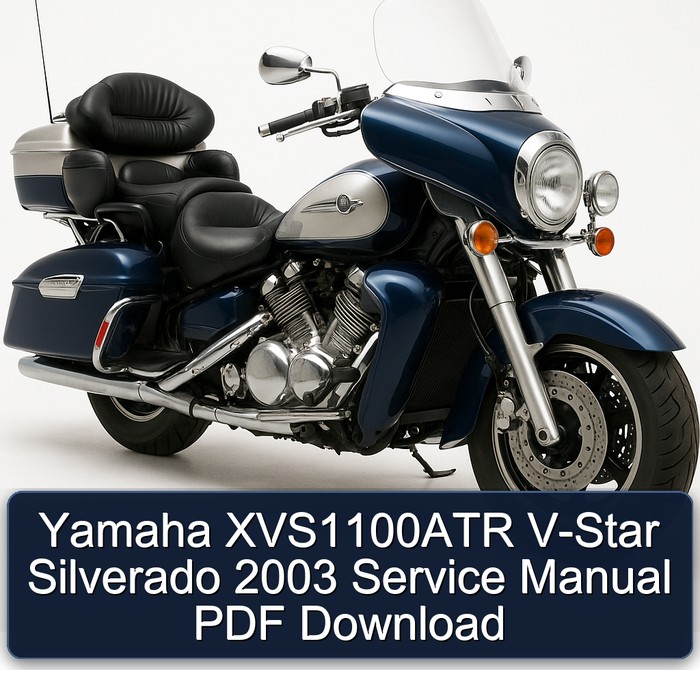 Yamaha XVS1100ATR V-Star Silverado 2003 Service Manual PDF Download