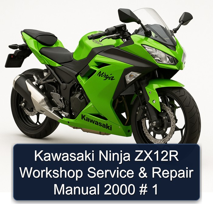Kawasaki Ninja ZX12R Workshop Manual de servicio y reparación 2000 # 1