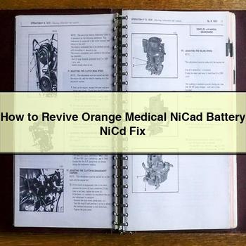 How to Revive Orange Medical Nicad Battery Nicd Fix PDF Download