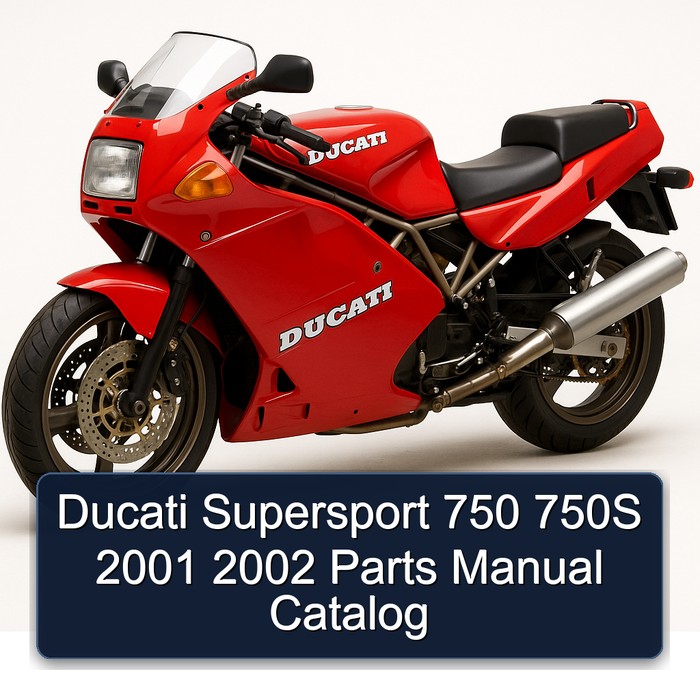 Ducati Supersport 750 750S 2001 2002 Parts Manual Catalog
