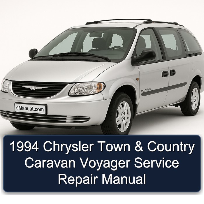 1994 Chrysler Town & Country Caravan Voyager Manual de servicio y reparación