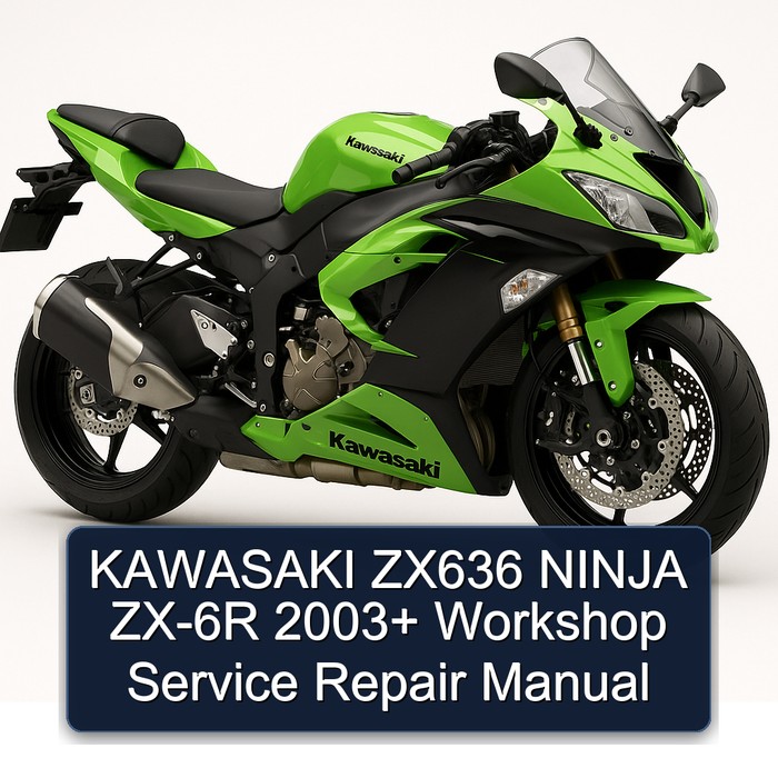KAWASAKI ZX636 NINJA ZX-6R 2003+ Workshop Manual de servicio y reparación