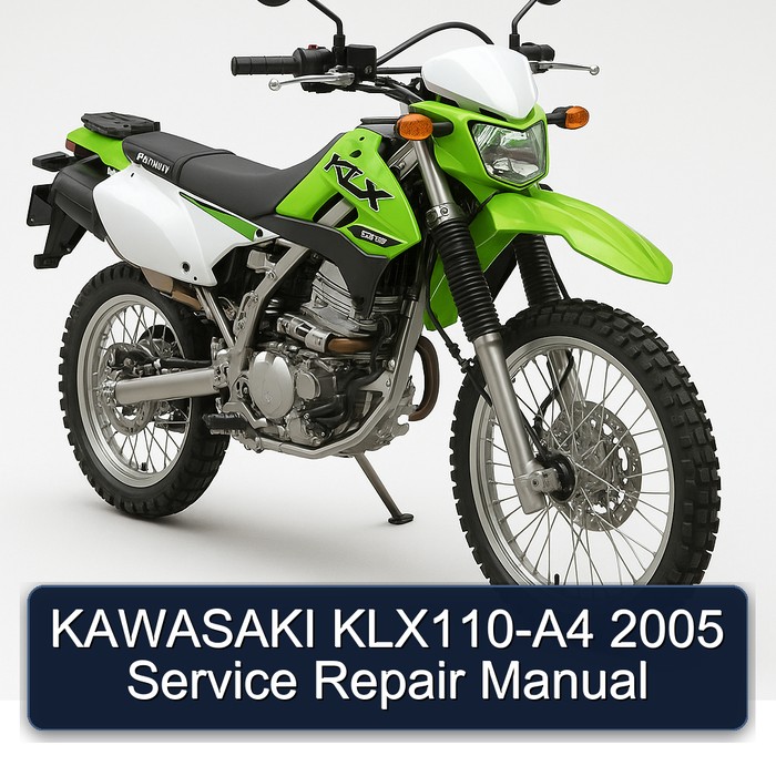 KAWASAKI KLX110-A4 2005 Service Repair Manual