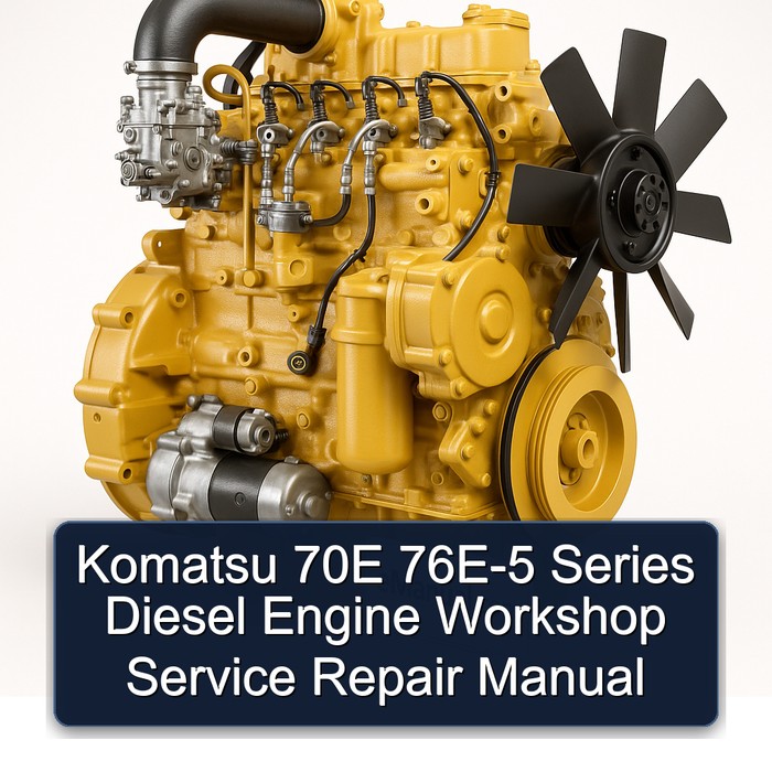 Komatsu 70E/76E-5 Dieselmotor Werkstatt-Reparaturanleitung