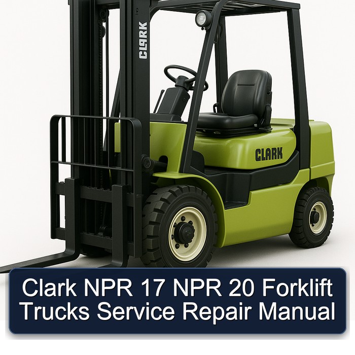 Manual de Servicio y Reparación de Montacargas Clark NPR 17 NPR 20