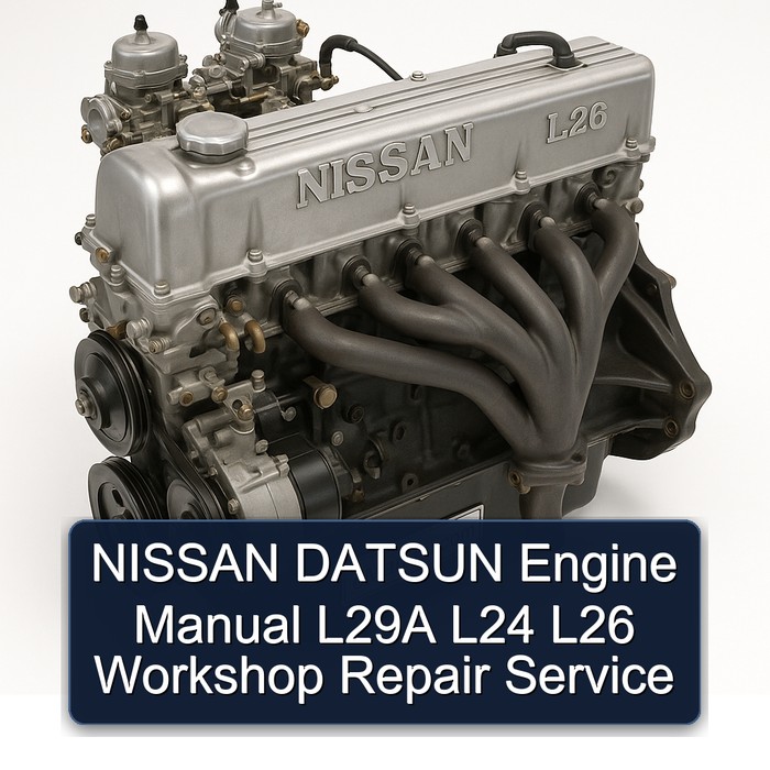NISSAN DATSUN Engine Manual L29A L24 L26 Workshop Repair Service