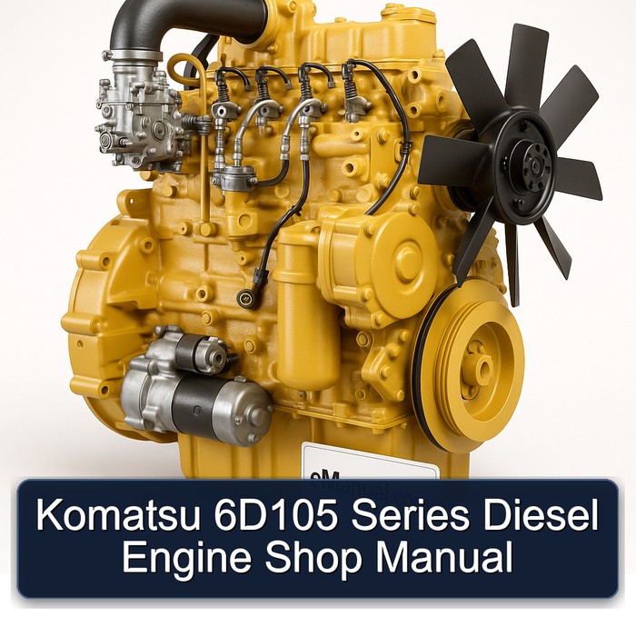 Komatsu 6D105 Series Diesel Engine Shop Manual 