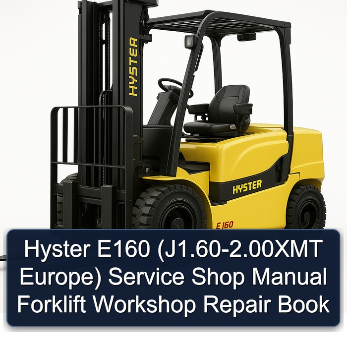 Hyster E160 Werkstatt-Handbuch (Europa)