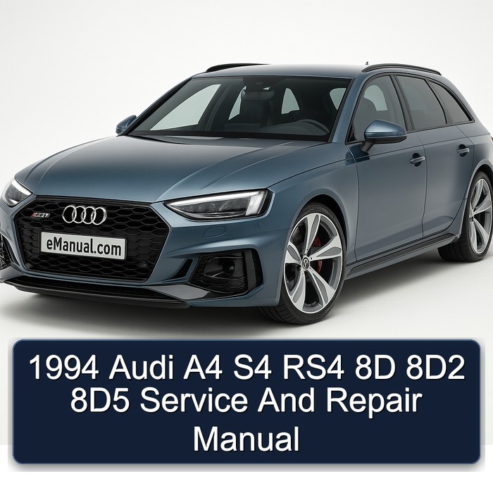 1994 Audi A4 S4 RS4 8D 8D2 8D5 Service And Repair Manual