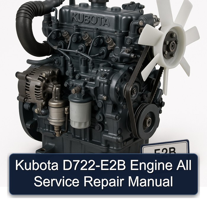 Kubota D722-E2B Engine All Manual de servicio y reparación