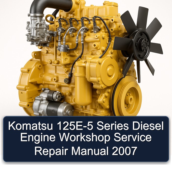 Komatsu 125E-5 Series Diesel Engine Workshop Service Repair Manual  2007