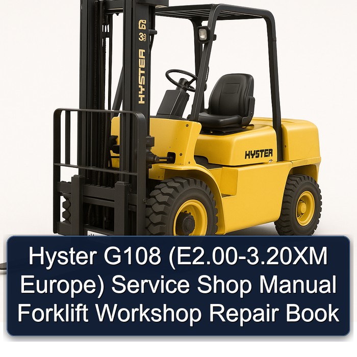 Manual de Taller Hyster G108 (E2.00-3.20XM Europa)