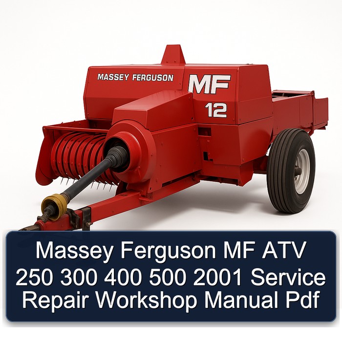 Massey Ferguson MF ATV 250 300 400 500 2001 Service Repair Workshop Manual  Pdf