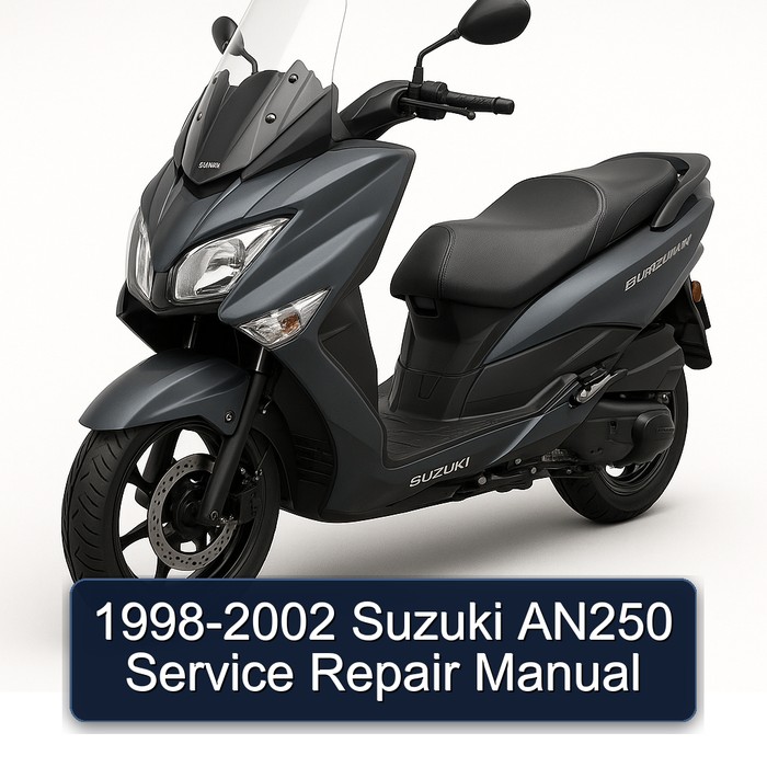 1998-2002 Suzuki AN250 Manual de servicio y reparación