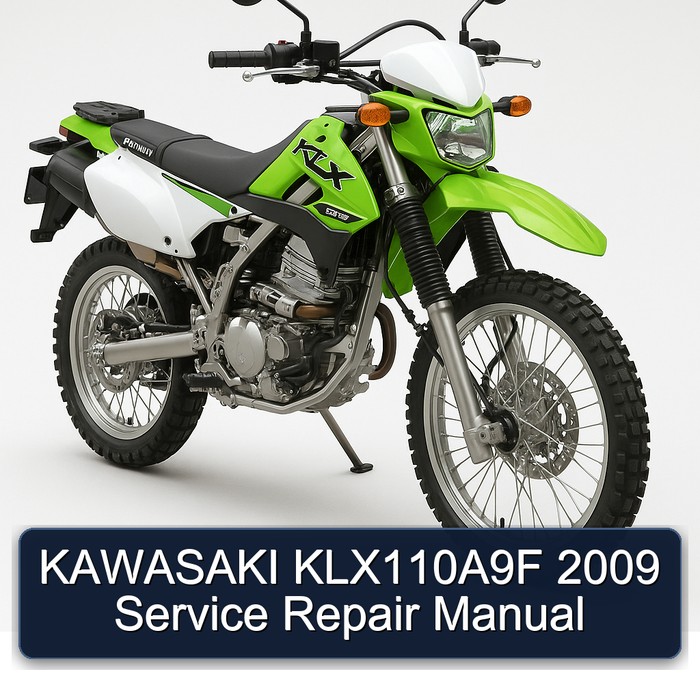 KAWASAKI KLX110A9F 2009 Manual de servicio y reparación
