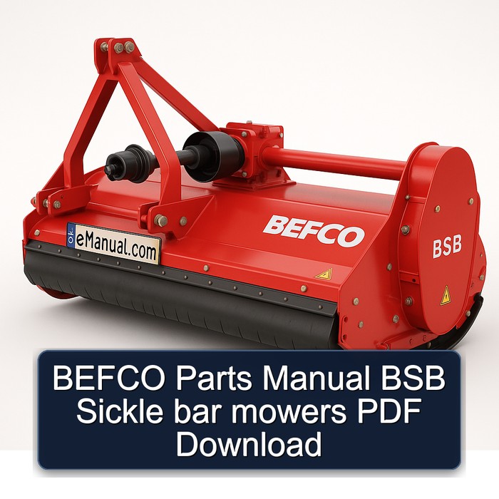 BEFCO Ersatzteilhandbuch für BSB Sichelmäher (PDF-Download)