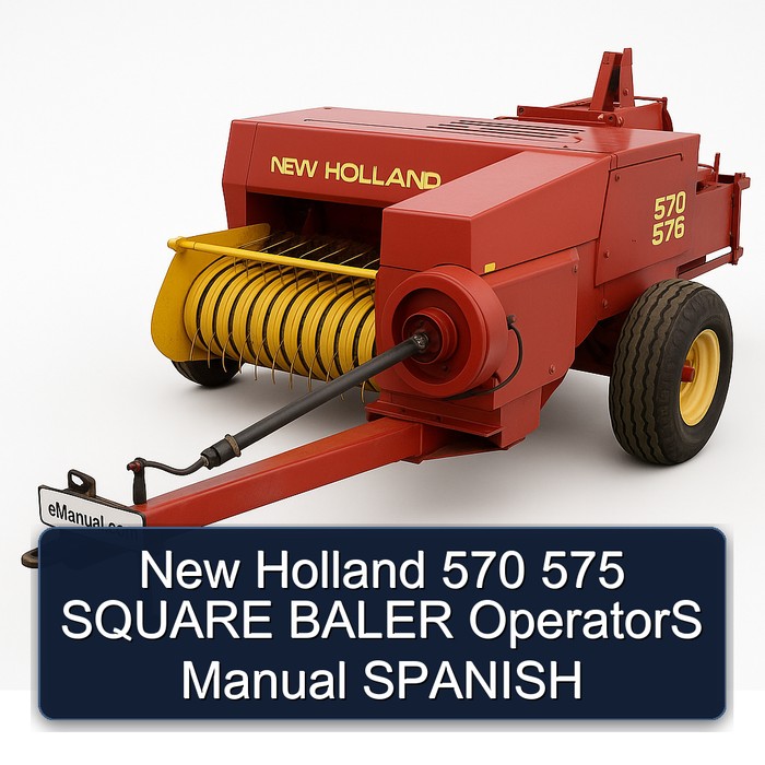 New Holland 570 575 SQUARE BALER OperatorS Manual SPANISH