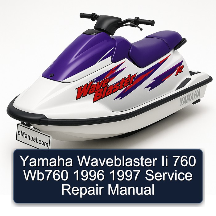 Yamaha Waveblaster Ii 760 Wb760 1996 1997 Manual de servicio y reparación