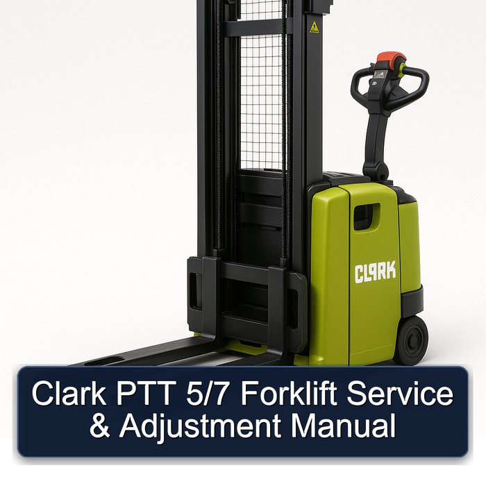 Gabelstapler Service- & Einstellhandbuch Clark PTT 5/7
