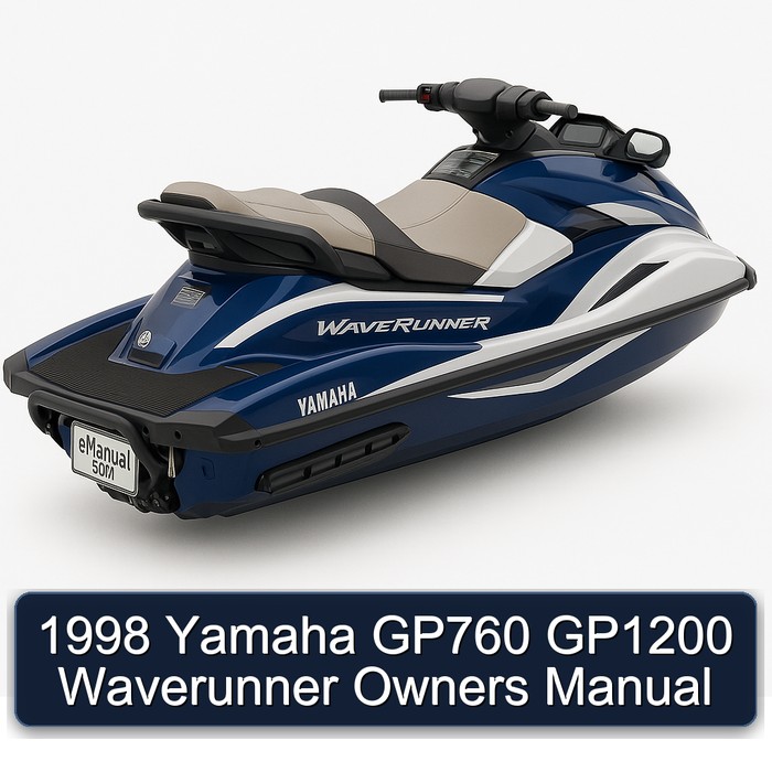 1998 Yamaha GP760 GP1200 Waverunner Owners Manual