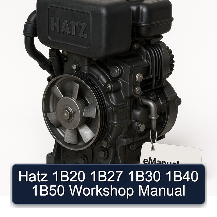 Hatz 1B20/1B27/1B30/1B40/1B50 Werkstatt Handbuch