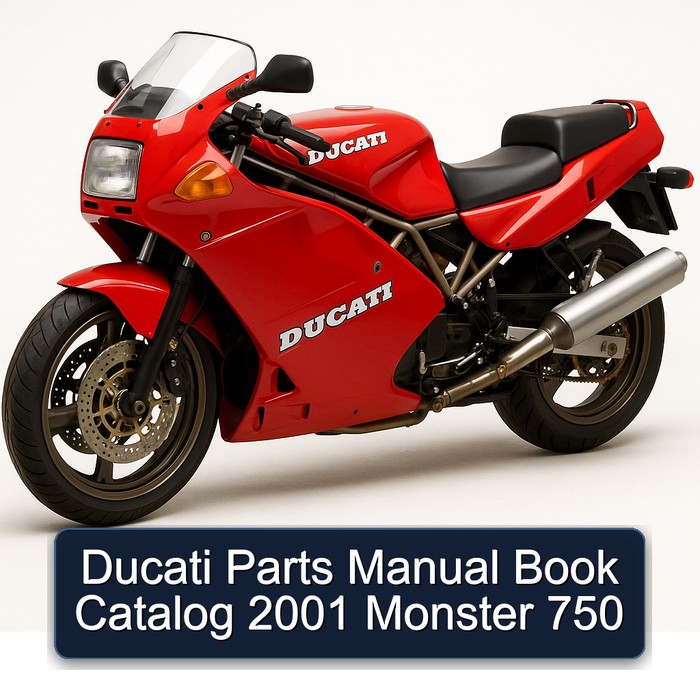 Ducati Parts Manual Book Catalog 2001 Monster 750