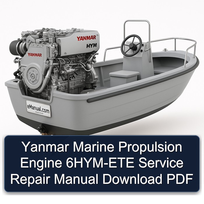 Yanmar Marine Propulsion Engine 6HYM-ETE Service Repair Manual Download PDF